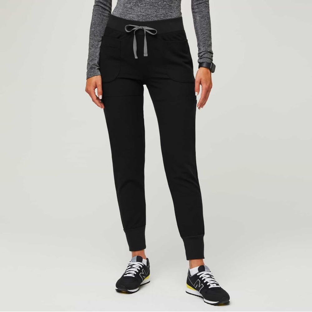 FIGS Nepal Skinny Jogger Scrub Pants — Black, XS